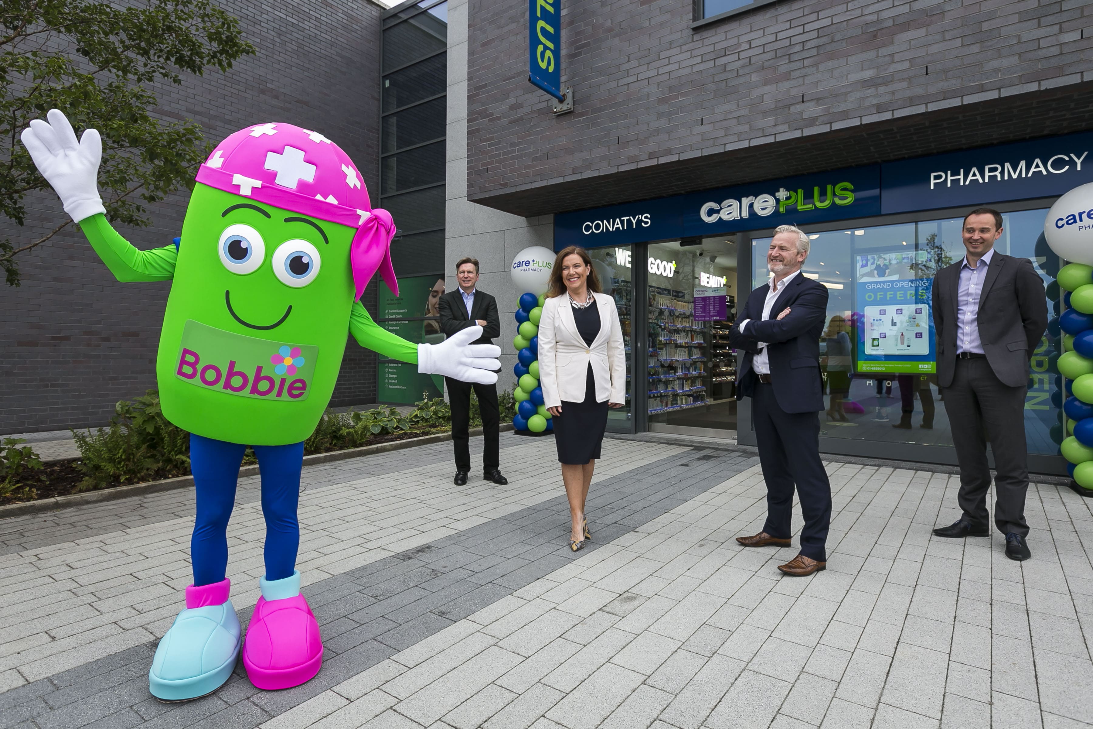 Bobbie, Eoin,Niamh and John celebrating Conaty's Opening