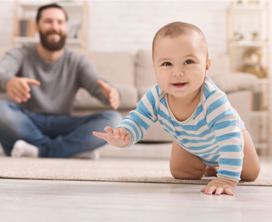 Your baby Learning to crawl